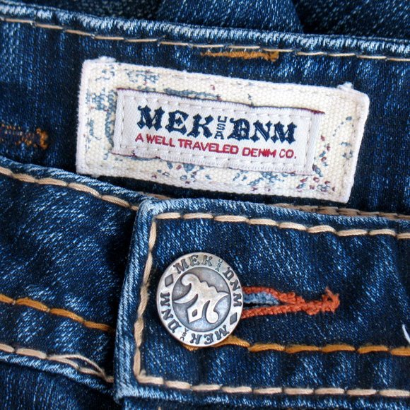 MEK DNM For Buckle Las Tunas Boot Cut Flaps Sz 28 - Picture 6 of 10